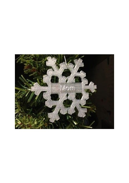 Kişiye Özel Kar Tanesi Süsü (Plastik Aparattır!!!)