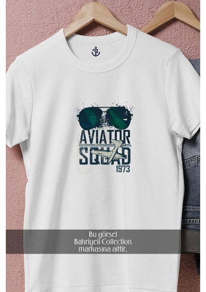 Oversize Aviator Squad 1973 Green Sunglasses1 Tasarımlı Unisex T-Shirt fiyatları