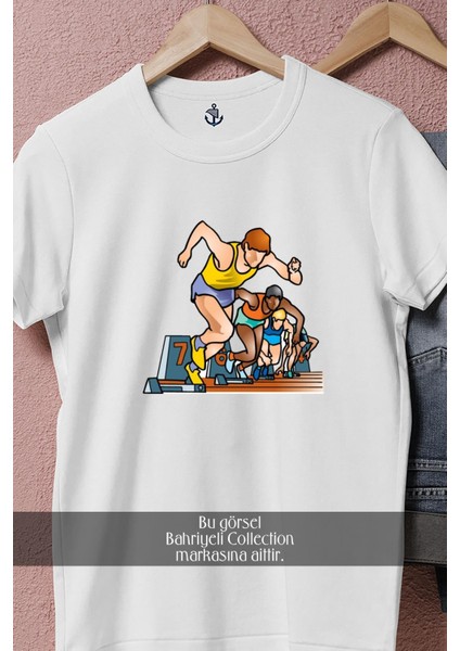 Oversize Athletics Olympic Sports Competition Tasarımlı Unisex T-Shirt fiyatları