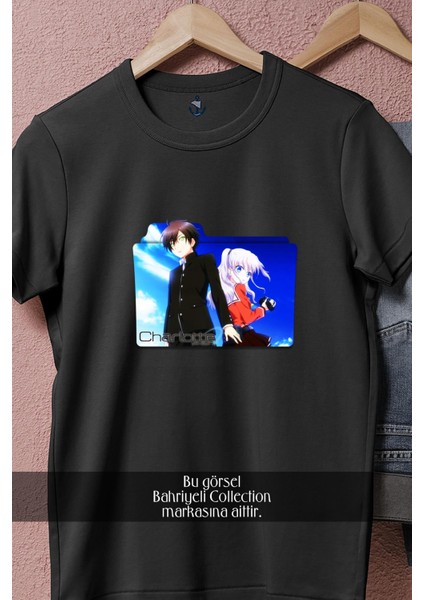 Oversize Charlotte V1 Anime Tasarımlı Unisex T-Shirt fiyatları