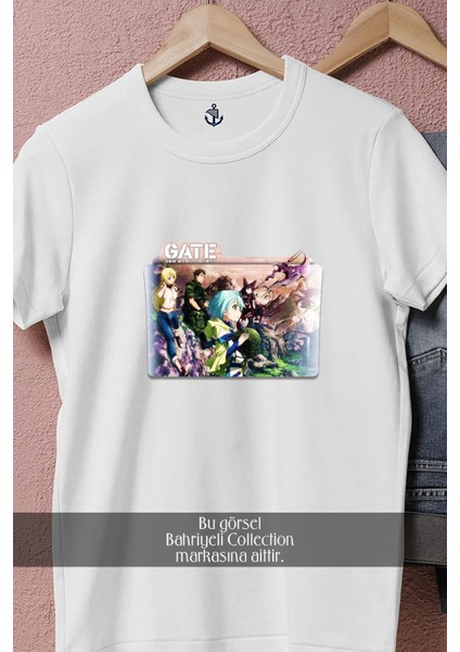 Oversize Gate Jietai Kanocho Nite, Kaku Tatakaeri Gate Anime Tasarımlı Unisex T-Shirt fiyatları