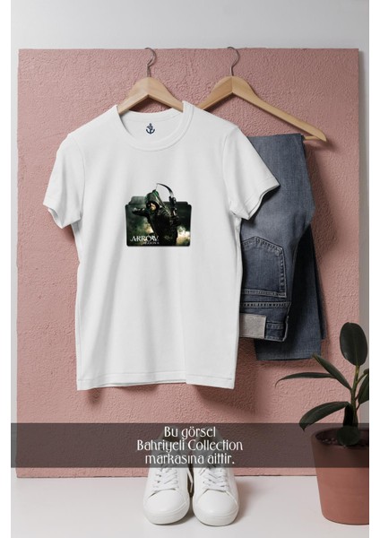 Oversize Arrow Yabancı Dizi Tasarımlı Unisex T-Shirt