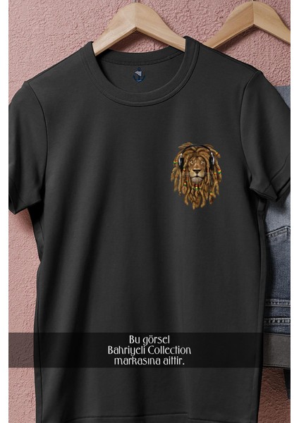 Oversize Bob Marley Aslan Cep Tasarımlı Unisex T-Shirt fiyatları
