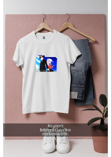 Oversize Charlotte V1 Anime Tasarımlı Unisex T-Shirt