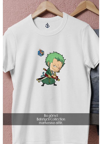 Oversize Green-Haired One Piece Character Caricature Tasarımlı Unisex T-Shirt fiyatları