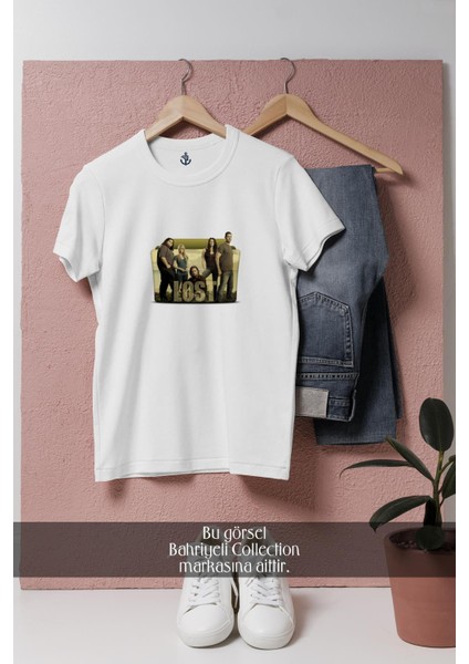 Oversize Lost Yabancı Dizi Tasarımlı Unisex T-Shirt