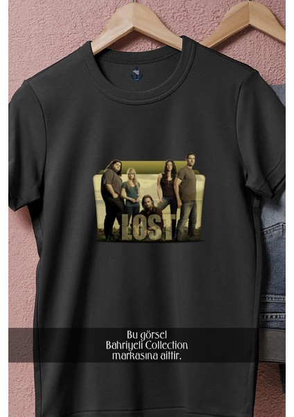 Oversize Lost Yabancı Dizi Tasarımlı Unisex T-Shirt fiyatları