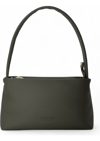 Kadın Basic Tek Saplı Fermuarlı Baget El ve Omuz Çantası 27X15X7 cm