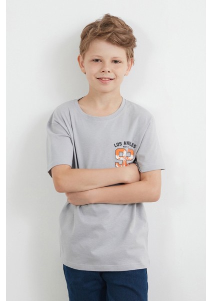 Önü ve Arkası 92 Baskılı Erkek Çocuk Tişört