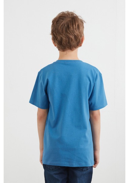 %100 Pamuk Adventure Yazı Baskılı Erkek Çocuk Tişört indirimleri