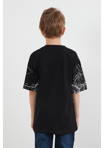 Şimşek Baskılı Bisiklet Yaka Erkek Çocuk Tişört indirimleri