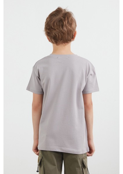 %100 Pamuk Yazı Baskılı Erkek Çocuk Tişört fırsatları