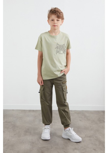 %100 Pamuk Yazı Baskılı Erkek Çocuk Tişört modelleri