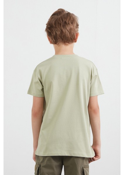 %100 Pamuk Yazı Baskılı Erkek Çocuk Tişört indirimleri