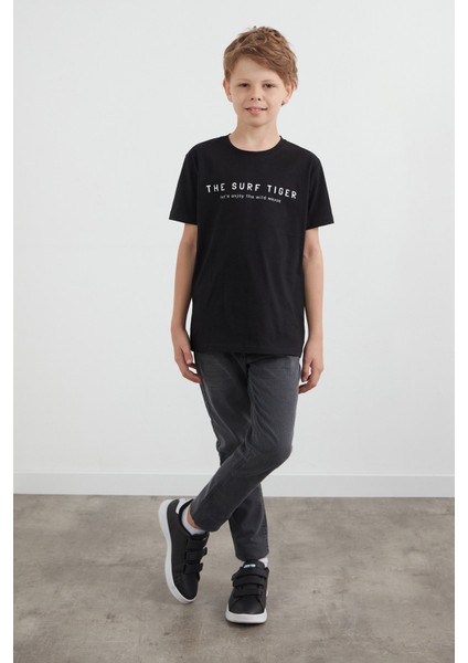 %100 Pamuk The Surf Tiger Baskılı Erkek Çocuk Tişört fiyatları