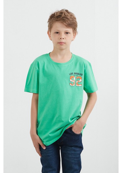 Önü ve Arkası 92 Baskılı Erkek Çocuk Tişört