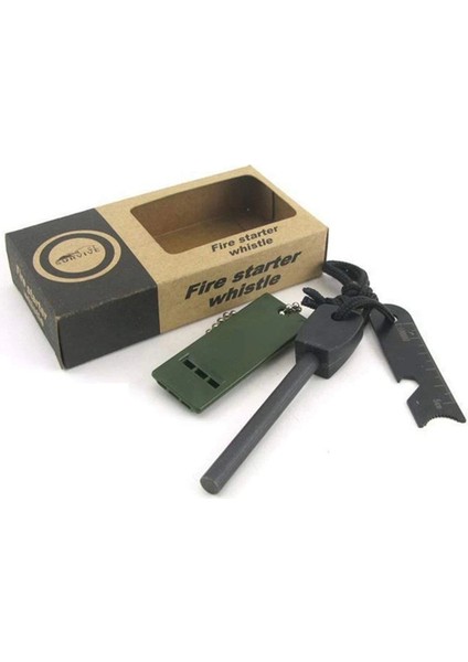 Survive Magnezyum Çubuğu Ateş Başlatıcı Çakmak Taşı
