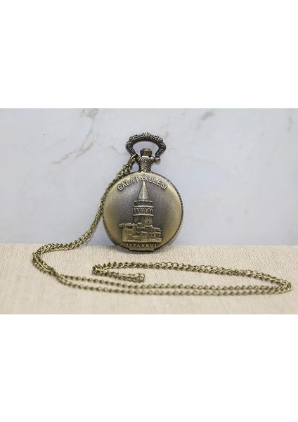 Galata Kulesi Tasarımı Köstekli Saat ALK4383