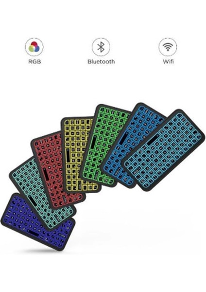 Mini Klavye Smarttv Işıklı Bluetooth Kablosuz Televizyon Ps3 Dizüstü Tabletler ve Telefonlar Için indirimleri