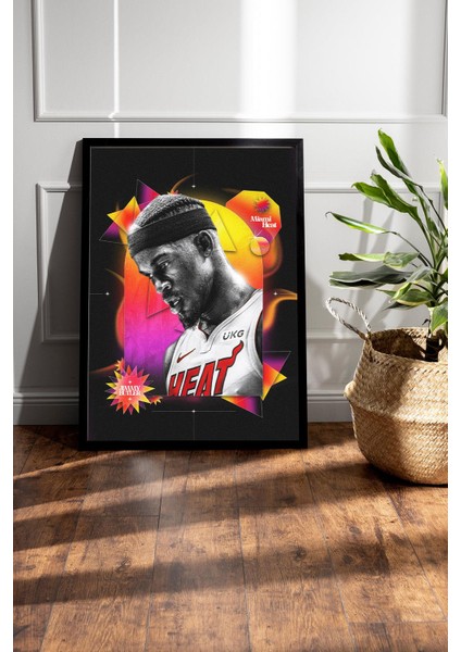 Jimmy Butler Çerçeveli Tablo - Miami Heat Nba Posteri Tablo fiyatları