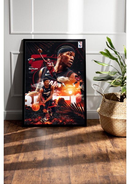 Jimmy Butler Çerçeveli Tablo - Miami Heat Nba Posteri Tablo fiyatları