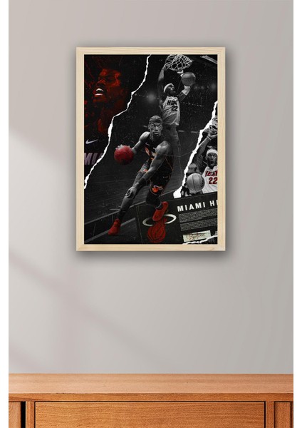 Jimmy Butler Çerçeveli Tablo - Miami Heat Nba Posteri Tablo fiyatları