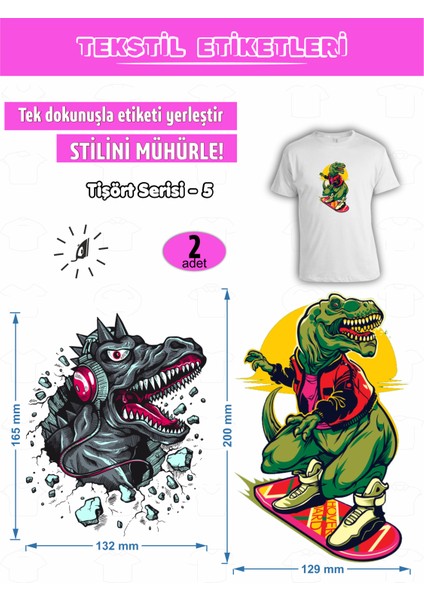 Ütü ile Yapışan Kıyafet Etiketi Tişört Etiketi Serisi