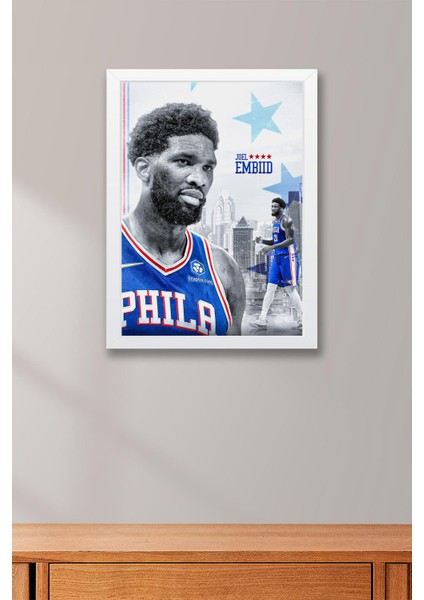 Joel Embiid Çerçeveli Tablo - Basketbol Nba Posteri Tablo fiyatları
