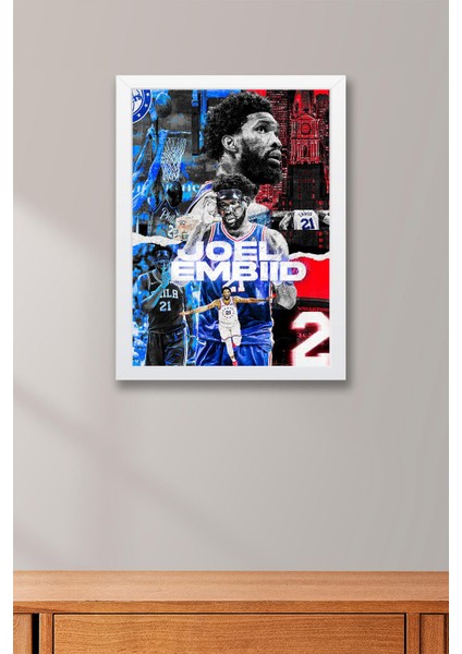 Joel Embiid Çerçeveli Tablo - Basketbol Nba Posteri Tablo fiyatları