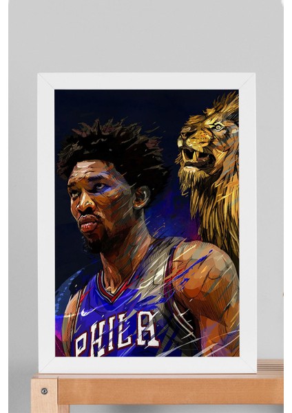 Joel Embiid Çerçeveli Tablo - Basketbol Nba Posteri Tablo