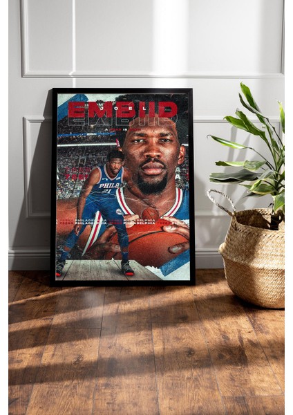Joel Embiid Çerçeveli Tablo - Philadelphia 76ERS Nba Posteri Tablo fiyatları