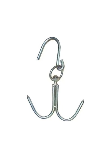 8 mm Kasap Et Kancası - 2&39LI Dönerli Set - Paslanmaz Çelik - Et Işleme - Hijyenik - Düzenli - Dayanıklı - Uzun Ömürlü