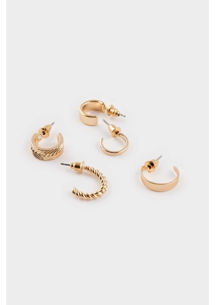 Kadın 5'li Gold Küpe F5938AXNS