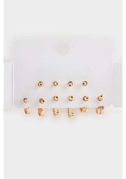 Kadın 5'li Gold Küpe F5938AXNS