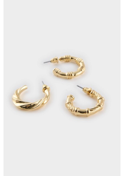 Kadın 3'lü Gold Küpe F5966AXNS