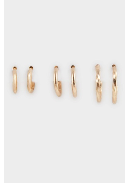 Kadın 3'lü Gold Küpe F5944AXNS