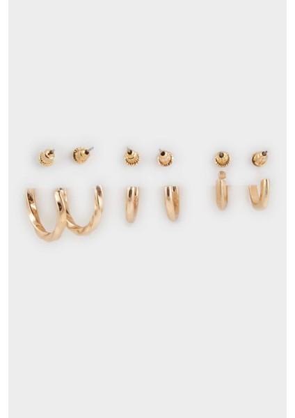 Kadın 3'lü Gold Küpe F5944AXNS modelleri