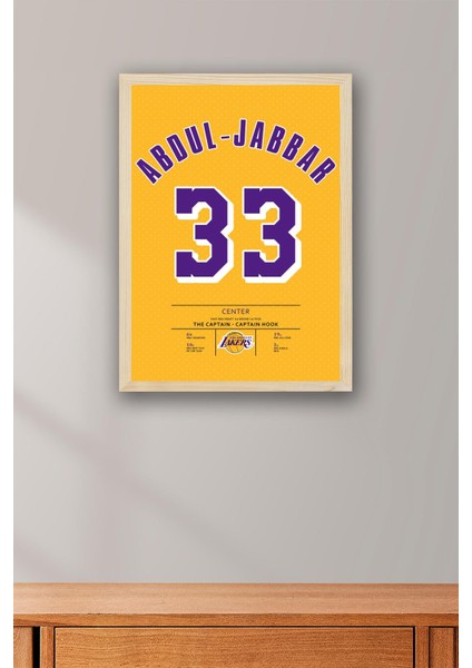 Kareem Abdul Jabbar Forma Çerçeveli Tablo - Nba Los Angeles Lakers Jersey fiyatları