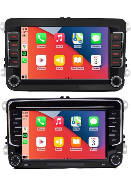 Skoda Grubu 7 Inç Android Multimedya Sistemi 4 GB Ram 32 GB Hafıza 8 Çekirdek Navigatör X-Premium Series