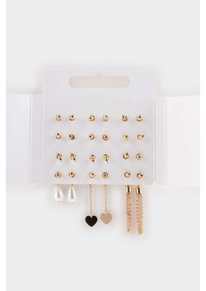 Kadın 12'li Gold Küpe F5940AXNS