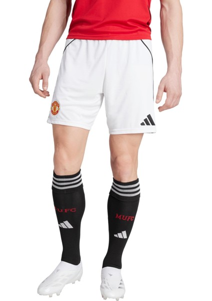 AJI7430 Adidas Manchester United 25-26 Home Erkek Şort ve Kapri Beyaz