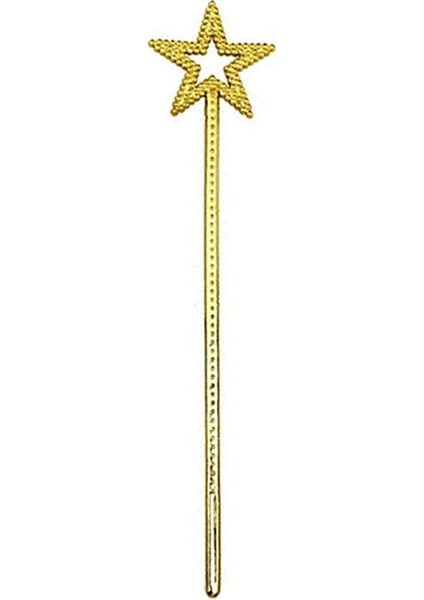 Altın Renk Yıldız Peri Asası Peri Değneği 34 cm 1 Adet