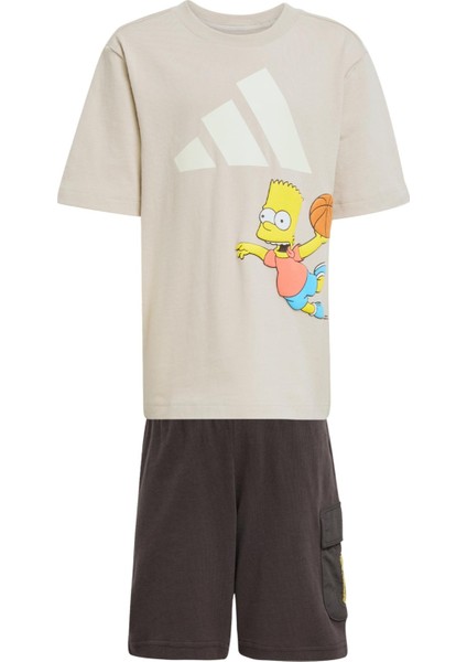 AJL9196 Adidas Lk Sım T Set &amp;ccedil;ocuk T-Shirt Gri