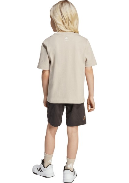 AJL9196 Adidas Lk Sım T Set &amp;ccedil;ocuk T-Shirt Gri modelleri