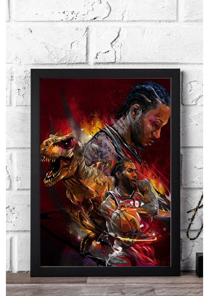 Kawhi Leonard Çerçeveli Tablo - Toronto Raptors Nba Posteri Tablo