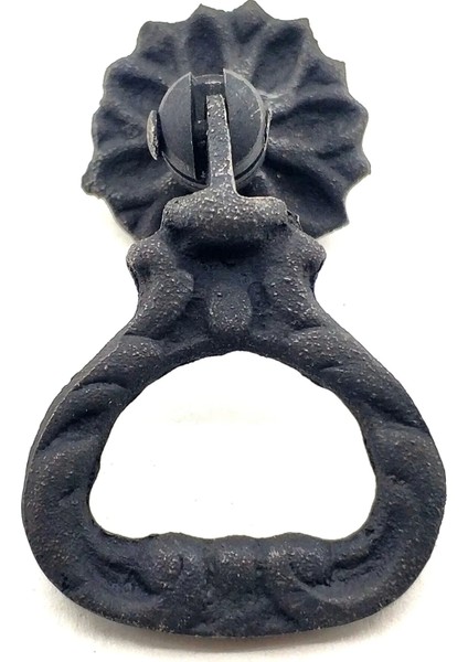 Antika Tarz Dekoratif Pirinç Kalp Sarkaç Mobilya Kulbu - 25 Mm, Oksit