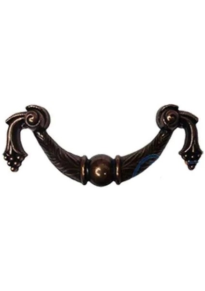 Dekoratif Zamak Üzümlü Kulp - 64MM, Eskitme, 1 Adet