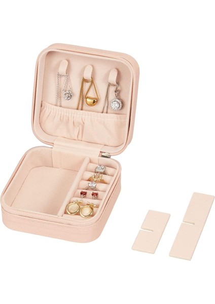 Mini Takı Kutusu Seyahat Tipi Mücevher Çantası Kolye Yüzük Küpe Organizer Takı Düzenleyici indirimleri
