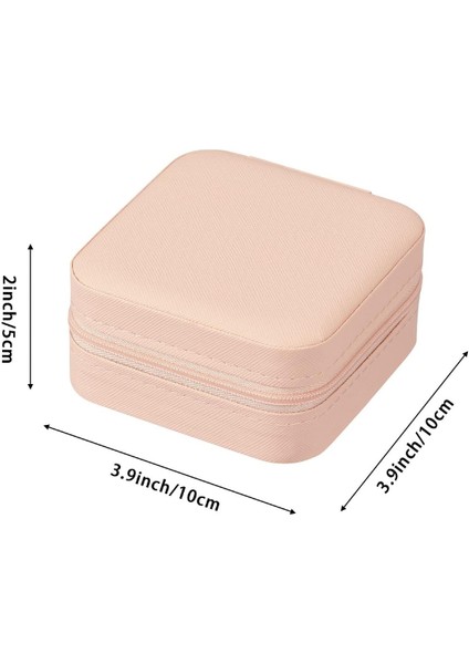 Mini Takı Kutusu Seyahat Tipi Mücevher Çantası Kolye Yüzük Küpe Organizer Takı Düzenleyici Beyaz fiyatları