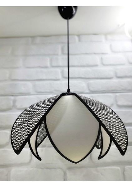 Hasır Hazeran Rattan Palmiye Model Bohem Salon Oturma Odası Hol Cafe Restaurant Tekli Sarkıt Avize